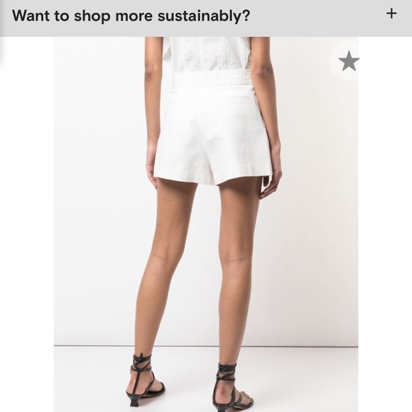 Derek Lam 10 Crosby Sailor Short  White - Picture 4 of 5